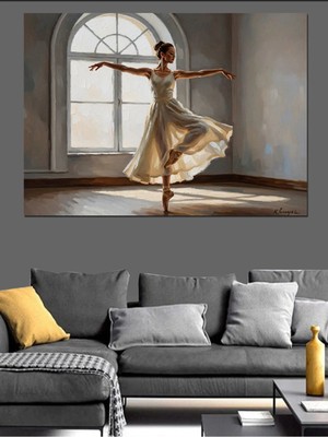Kanvassepetinet Pencere Önünde Yüksek Kaliteli Yağlı Boya Dokulu Kanvas Canvas Tablo Kanvas Tablo Canvas Tablo Duva