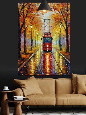 Kanvassepetinet Sonbahar Ormanı Yüksek Kaliteli Yağlı Boya Dokulu Kanvas Canvas Tablo Kanvas Tablo Canvas Tablo Duv