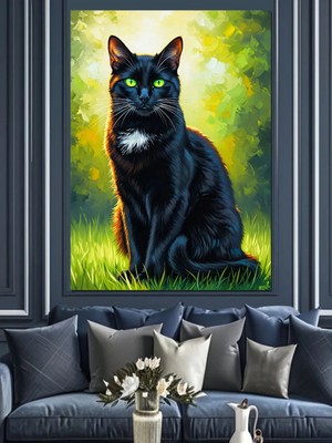 Kanvassepetinet Yeşil Ormanda Yüksek Kaliteli Yağlı Boya Dokulu Kanvas Canvas Tablo Kanvas Tablo Canvas Tablo Duvar