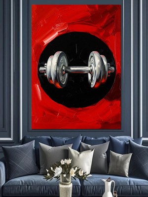 Kanvassepetinet Halter Ağırlık Yüksek Kaliteli Yağlı Boya Dokulu Kanvas Canvas Tablo Kanvas Tablo Canvas Tablo Duva
