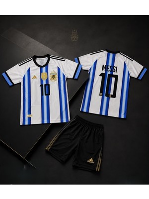 Arjantin Messi 2026 Özel Konsept Çocuk Forması (Blue-White)
