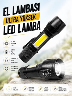 Uravas Store Hs-41 El Lambası Ultra Yüksek LED Lamba