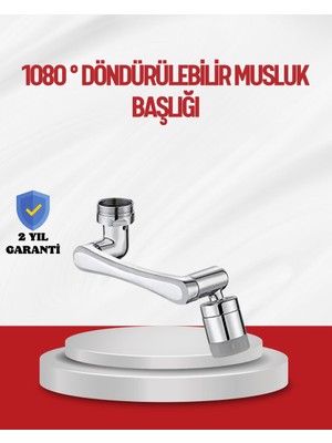Uravas Store 1080° Çok Yönlü Musluk Aparatı Püskürtme ve Köpük Akışlı