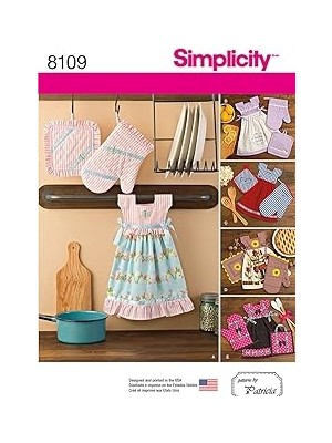 Uravas Store Simplicity El Havlusu Elbise/tencere ve Fırın Kesim Şablonu, Kağıt