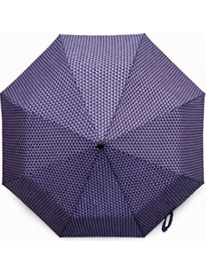 Empressco Otomatik Açılır 8 Telli Şemsiye, Geometrik Desenli, Şık ve Dayanıklı