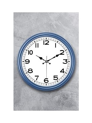Uravas Store Emores 31 cm Dekoratif Gerçek Cam Sessiz Mekanizma Duvar Saati