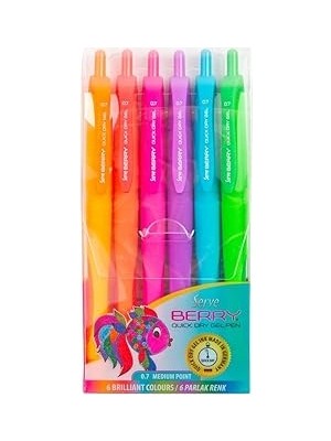 Uravas Store Serve Berry Jel Kalem 07MM Karma Blister 6li