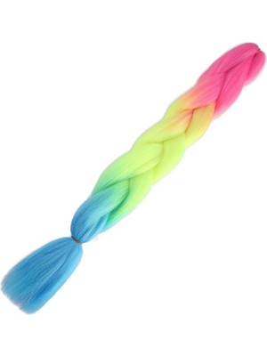 Uravas Store Afrika Örgülük Ombreli Sen  100 Gr. / Fuşya / Neon Sarı / Açık Mi