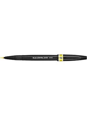 Uravas Store Pentel Sing Pen Brush Ince Uçlu Fırça Kalem Sarı