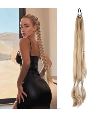 Uravas Store Üçlü Örgü Tokalı At Kuyruğu / Balköpüğü
