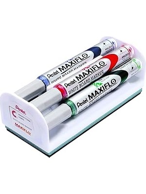 Uravas Store Pentel Maxiflo Tahta Kalemi Set Sünger ile (Yuvarlak Uçlu Ince)
