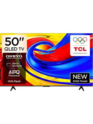 TCL 50P7L  50" 127 Ekran Uydu Alıcılı 4K Ultra HD Google Smart QLED TV