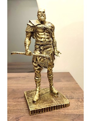 Antioch Art and Design Mitolojik Savaşçı Kratos Biblo Dekoratif Heykel Büyük Boy Tasarım Hediyelik