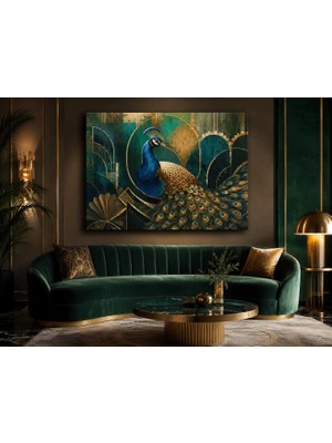 Premium Modern Şehir Silüeti Kanvas Tablo