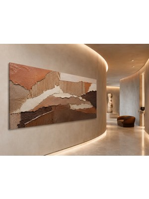 Premium Gül Kurusu Modern Botanik Kanvas Tablo