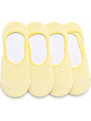Çocuk İşleri Limon Sarısı Görünmez Babet Çorap (36-40) 4 Çift