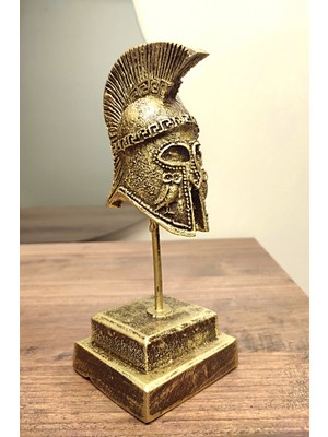 Antioch Art and Design Sparta Miğferi Biblosu Antik Yunan Savaşçı Miğferi Dekoratif Heykel