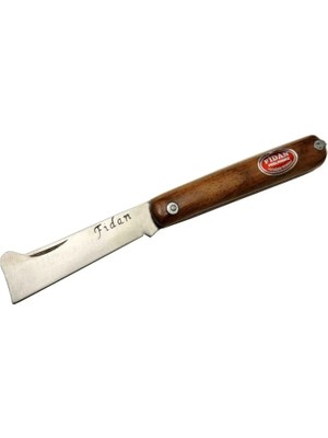 Uravas Store Fidan As 20 Kahverengi Bahçe Aşı Çakısı 18,5cm - Manuel, Ahşap Sap
