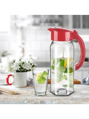 Uravas Store Cam Sürahi Ala Jug 1500 ml