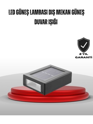 Güneş Enerjili Su Geçirmez LED Duvar Lambası - SPTROT7914-6848