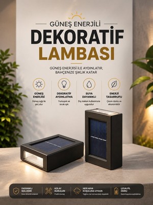 Bahçe Aydınlatması Solar Güneş Enerjili Dekoratik LED Işıklı Lamba - SPTROT9459-8936