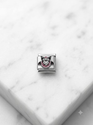  kuromi figürlü paslanmaz çelik charm