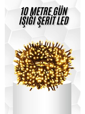 Techugo 10 Metre LED Işık Gün Işığı Her Ortama Uygun Ampüllü