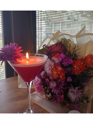 Glow-Candle by You Özel Tasarım Martini Kadeh Mum