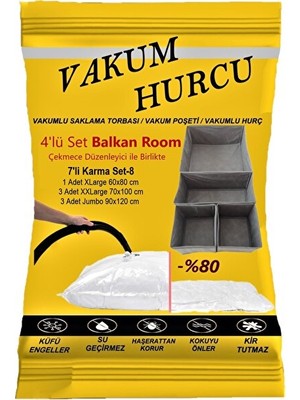 Nomikase Vakumlu Hurç ve Poşet Seti, Eşyalarınızı Hacimden Tasarrufla Saklar
