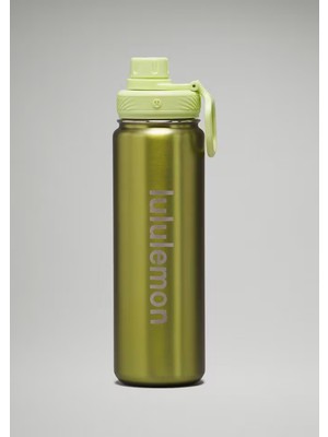 Lululemon Back To Life Sport Bottle 710 ml (24 Oz) Straw Lid Paslanmaz Çelik Matara