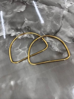 Velanee 13 cm Yarım Ay Metal Çanta Sapı Gold Renk