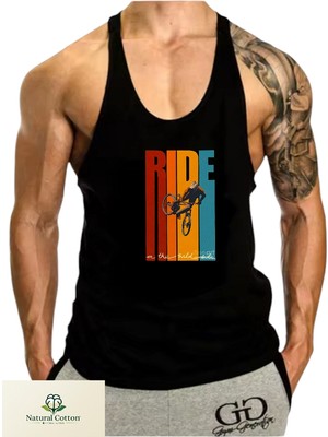 Fitness Gym Tank Top Sporcu Atleti Ince Askılı (Ride)