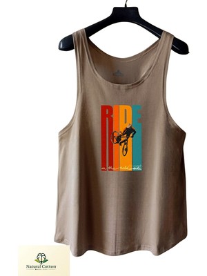 Fitness Gym Tank Top Sporcu Atleti Ince Askılı (Ride)