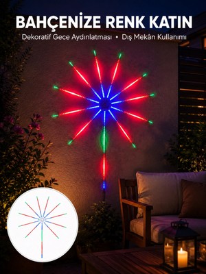 Marsilyan Modüler Rgb LED Duvar Işığı Havai Fişeek Efektli Uzaktan Kumandalı Yeni Nesil
