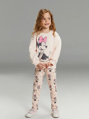 Lc Waikiki Yeni Sezon Minnie Mouse Baskılı Kız Çocuk Tayt