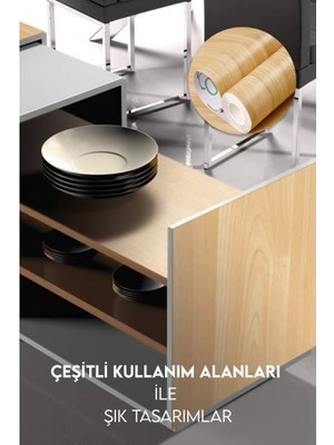 AvantajAl Ahşap Görünümlü Kendinden Yapışkanlı Kaplama Folyosu 5 Metre