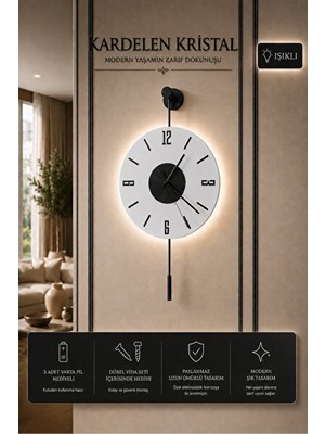 Nomikase Modern Siyah Metal Duvar Saati, Şık ve Fonksiyonel Tasarım
