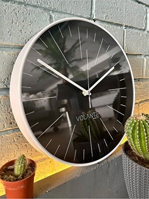 Nomikase Modern Salvia Tasarımlı Gerçek Cam Duvar Saati