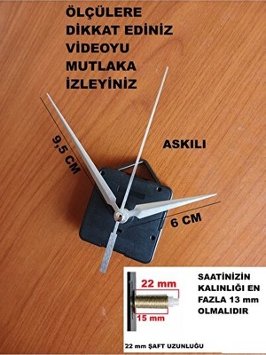 Nomikase Sessiz Çalışı Duvar Saati Mekanizması