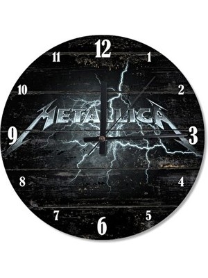 UltraNova 30 cm Metallica Tasarımlı Modern Duvar Saati, Şık ve Dayanıklı
