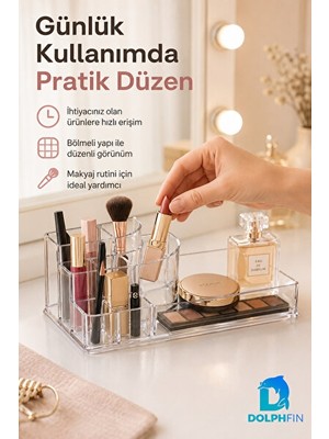 Nomikase Şeffaf Akrilik Kozmetik ve Takı Organizeri