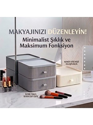 Nomikase Çekmeceli Çok Amaçlı Masaüstü Organizer, Makyaj ve Takı Saklama