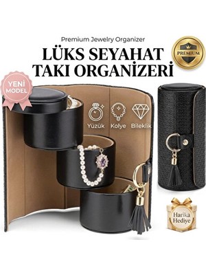 Nomikase Şık Seyahat Için Silindir Takı Organizeri, Güvenli Saklama Çantası