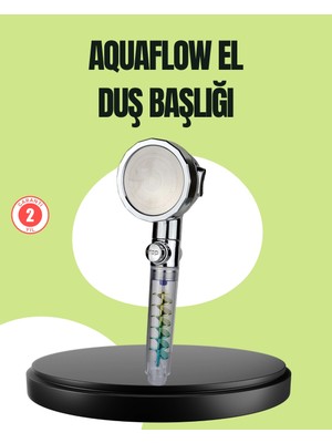 ALFA AKSESUAR 03 Basınçlı El Duşu Başlığı – Döner Pervaneli, Göz Kamaştıran Yağmur Etkisi