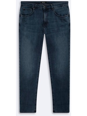 LTB Renar L Tapered Slim Orta Bel Mid Indigo Jean Pantolon