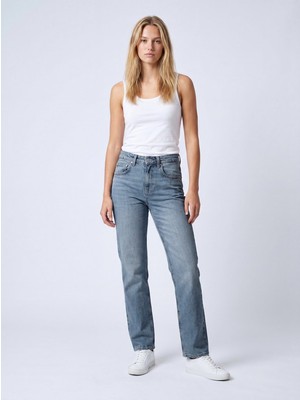 LTB Wanda Mıd Düz Paça Orta Bel Mid Indigo Jean Pantolon