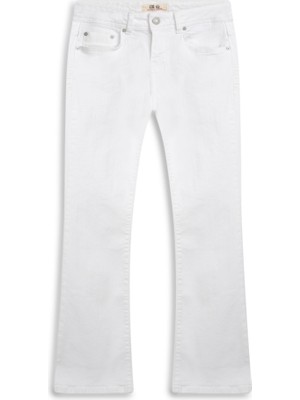 LTB Julıana Low Bootcut Düşük Bel Beyaz Jean Pantolon