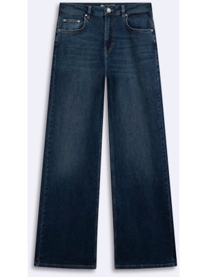 LTB Enora Düz Paça Orta Bel Dark Indigo Jean Pantolon