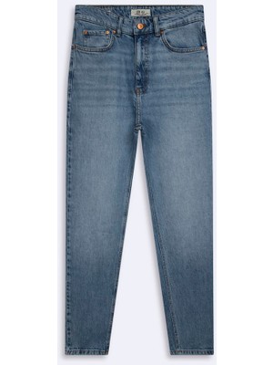 LTB Elvıra Daralan Paça Yüksek Bel Mid Indigo Jean Pantolon