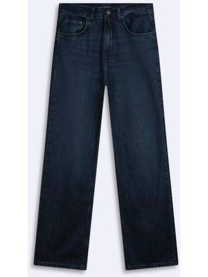 LTB Vanetta Zıp Fermuarlı Straight Dark Indigo Jean Pantolon